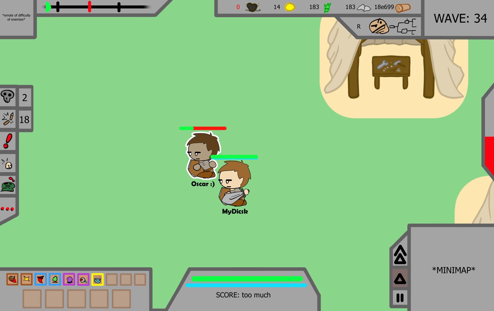 Top-down gameplay